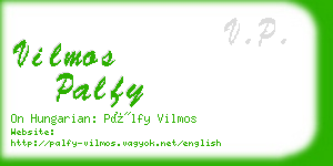 vilmos palfy business card